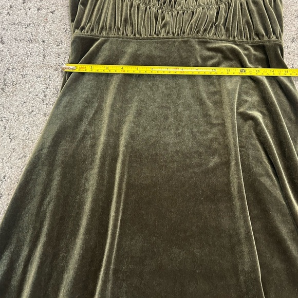 Free People M EUC burnout Velvet green with purple fringe - Picture 10 of 13